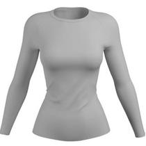 Camisa Feminina Proteção Solar Uv+50 Camiseta Segunda Pele Térmica Longa Moda Inverno E Verão Blusa F7 NEW STYLE