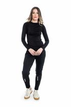 Camisa Feminina Proteção Solar Uv + 50 Camiseta Segunda Pele Térmica Longa Moda Praia Blusa