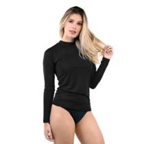 Camisa Feminina Proteção Solar Uv+50 Camiseta Segunda Pele Térmica Praia Esporte