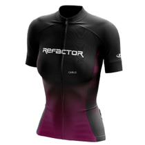 Camisa Feminina Refactor Ciclismo Like a Girl - Preto