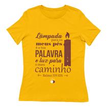 Camisa Feminina Salmos 119:105 - Lâmpada