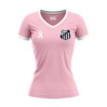 Camisa Feminina Santos Outubro Rosa Oficial - RetrôMania