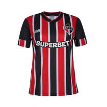 Camisa Feminina São Paulo 2024 Listrada NB Uniforme 2 Com Patrocínio