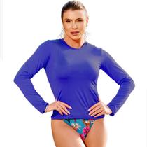 Camisa feminina segunda pele proteção uv moda fitness praia blusa manga longa slim lisa térmica verão
