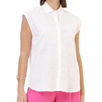 Camisa Feminina Seiki Viscolinho Off White - 5218