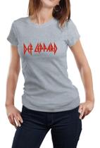 Camisa Feminina Show Banda Def Leppard Rock Hysteria - Baby Look