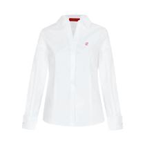 Camisa Feminina Slim Fit De Cor Sólida Com Design Vintage Na Cintura, Moda Verão 2024, Blusa Para