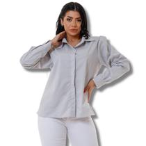 Camisa Feminina Social camisete manga longa moda Formal