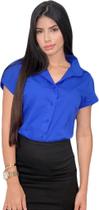Camisa Feminina Social Manga Curta Secretaria Sku:cmc11 Camisa Feminina Social Manga Curta Secretaria Sku:cmc11