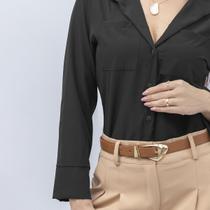 Camisa Feminina Social Moda Elegante E Casual Confortável Look Tendência