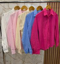 Camisa feminina social Rosa Camisa feminina social Rosa