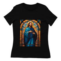 Camisa Feminina Standard Jesus Arte Gótica