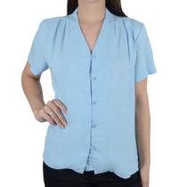 Camisa Feminina Tre Fiori Azul Claro - 003040