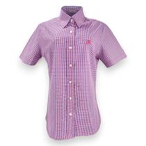 Camisa Feminina TXC Custom M. Curta Xadrez Vermelho R:12237