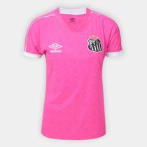 Camisa Feminina Umbro Santos Outubro Rosa 23/24 S/N Camisa Feminina Umbro Santos Outubro Rosa 23/24 S/N