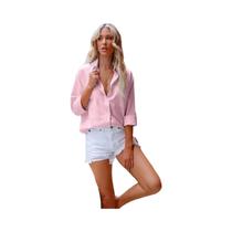 Camisa Feminina Vintage Harajuku - Manga Longa em Algodão e Linho
