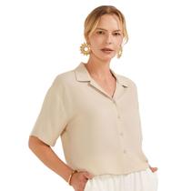 Camisa Feminina Viscolinho - Marialícia -