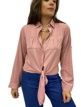 Camisa Feminina Viscose Colarinho
