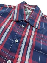 camisa xadrez azul marinho feminina