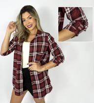 Camisa Feminina Xadrez Flanelada - FIA MODAS