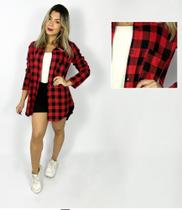 Camisa Feminina Xadrez Flanelada - FIA MODAS