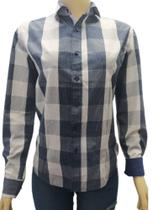 Camisa Feminina Xadrez Slim Fit