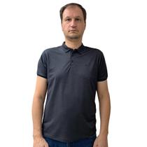 Camisa Fideli Polo Giorno Algodão Pima Preta PR1305156 Camisa Fideli Polo Giorno Algodão Pima Preta PR1305156