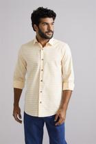 Camisa Fio Tinto Slim Fit - Laranja Camisa Fio Tinto Slim Fit - Laranja