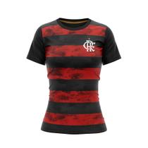 Camisa Flamengo Baby Look Arbor Rubro-Negro - Feminina