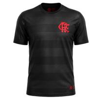 Camisa Flamengo Dry Black Listrado - Masculino Tamanho:MCor:Preto