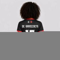 Camisa Flamengo Emoção Feminina Listrada Vermelha 10 De Arrascaeta Camisa Flamengo Emoção Feminina Listrada Vermelha 10 De Arrascaeta