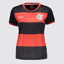 Camisa Flamengo Emoção Feminina Listrada Vermelha Camisa Flamengo Emoção Feminina Listrada Vermelha