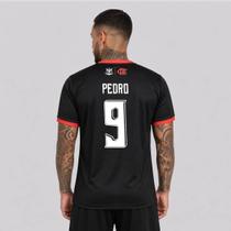 Camisa Flamengo Emoção Vermelha e Preta 9 Pedro