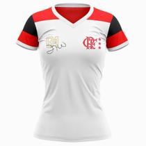 Camisa Flamengo Feminina Zico Retro Mengão Baby Look Oficial