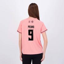 Camisa Flamengo Frequência Feminina Rosa 9 Pedro Camisa Flamengo Frequência Feminina Rosa 9 Pedro