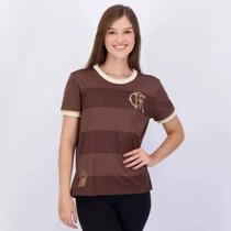 Camisa Flamengo Identidade Marrom Feminina Camisa Flamengo Identidade Marrom Feminina