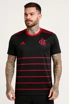 Camisa Flamengo III 2021 Torcedor Masculina Preto Camisa Flamengo III 2021 Torcedor Masculina Preto