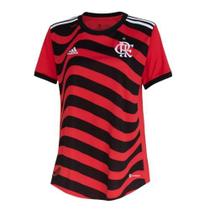 Camisa Flamengo III 22/23 Torcedor Feminina - Vermelho Preto - ad