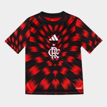 Camisa Flamengo Infantil 25/26 Pré Jogo Adidas Camisa Flamengo Infantil 25/26 Pré Jogo Adidas