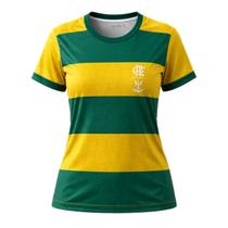 Camisa Flamengo Pairar Edição Especial Brasil - Feminino Tamanho:PCor:Amarelo/Verde Camisa Flamengo Pairar Edição Especial Brasil - Feminino Tamanho:PCor:Amarelo/Verde