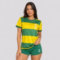 Camisa Flamengo Pairar Feminina Verde e Amarela Camisa Flamengo Pairar Feminina Verde e Amarela