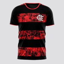 Camisa Flamengo Poetry Juvenil Preta e Vermelha