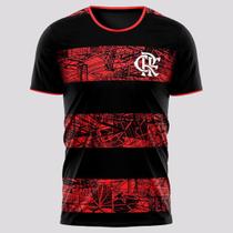 Camisa Flamengo Poetry Preta e Vermelha - Braziline