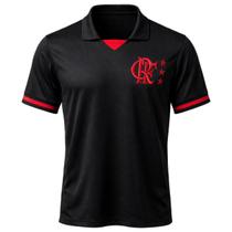 Camisa Flamengo Polo Line II Preta - Masculino Tamanho:MCor:Preto
