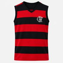 Camisa Flamengo Regata Retrô Flatri Bordado - Masculino Tamanho:GGCor:Vermelho/Preto