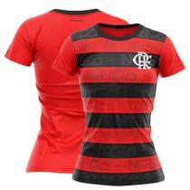 Camisa Flamengo Shout Rubro Negro Feminina Lic Oficial 2021