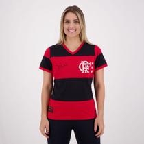 Camisa Flamengo Zico 81 Feminina - Braziline