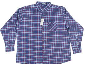 Camisa Flanela Manga Longa Xadrez Plus Size 5962, Masculina, 100% algodão - Caw