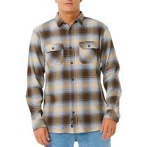 Camisa Flanela Rip Curl Count Brown Blue Camisa Flanela Rip Curl Count Brown Blue