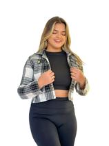 Camisa Flanelada Xadrez Feminina Manga Longa M Camisa Flanelada Xadrez Feminina Manga Longa M
